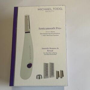 Michael Todd Sonicsmooth Pro+ Women’s Dermaplaning Tool – White/Purple